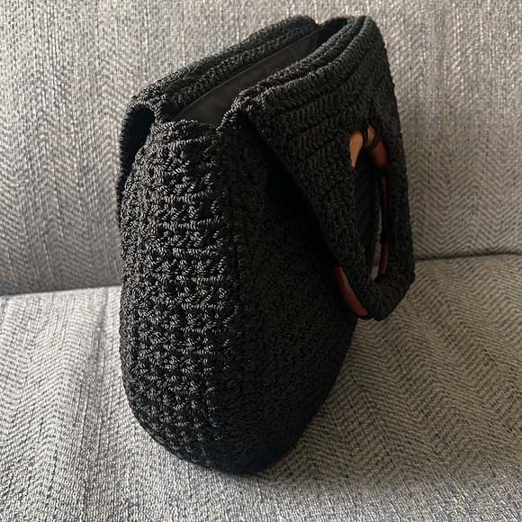 The Sak Crochet Wooden Ring Handle Women's Handbag - Picture 6 of 16